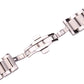 Butterfly Clasp Stainless Steel Bracelet - Middle Brushed