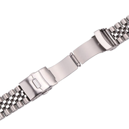 Stainless Steel J-Style Universal Watch Bracelet / 18mm / 20mm / 22mm / 24mm