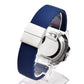 Silicone Butterfly Clasp Quick Release Watch Strap - Blue