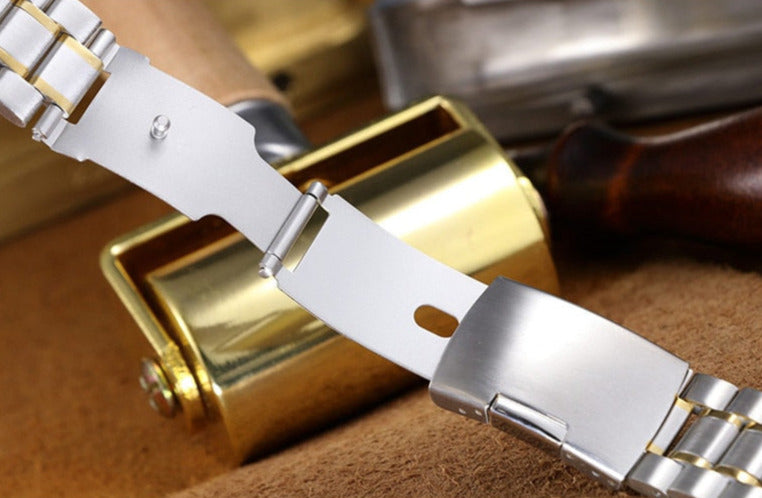 3 Link Stainless Steel Bracelet - Gold