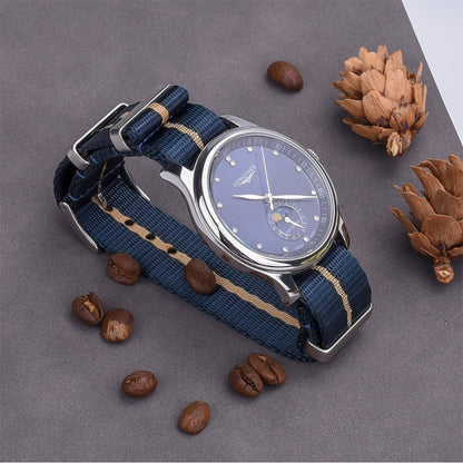 Premium Smooth Universal Nylon Strap - Blue Khaki / 20mm / 22mm