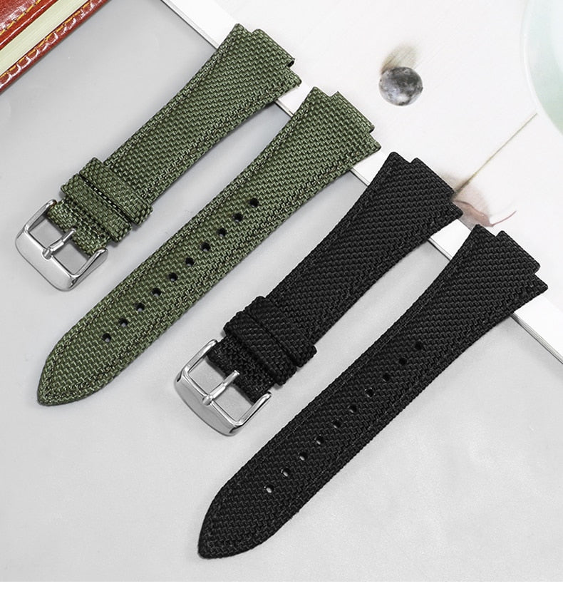 Canvas Strap For Tissot PRX 40mm Grey