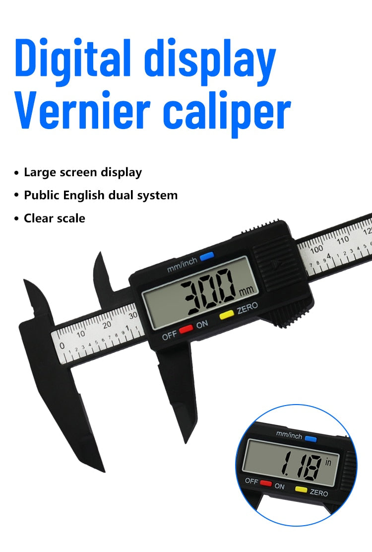 Plastic digital online vernier caliper