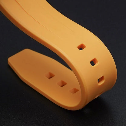 Curved Rubber Watch Strap for Swatch X Blancpain - Green