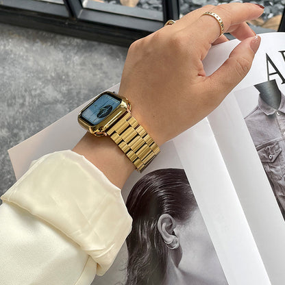 3 Link Stainless Steel Bracelet for Apple Watch - Gold