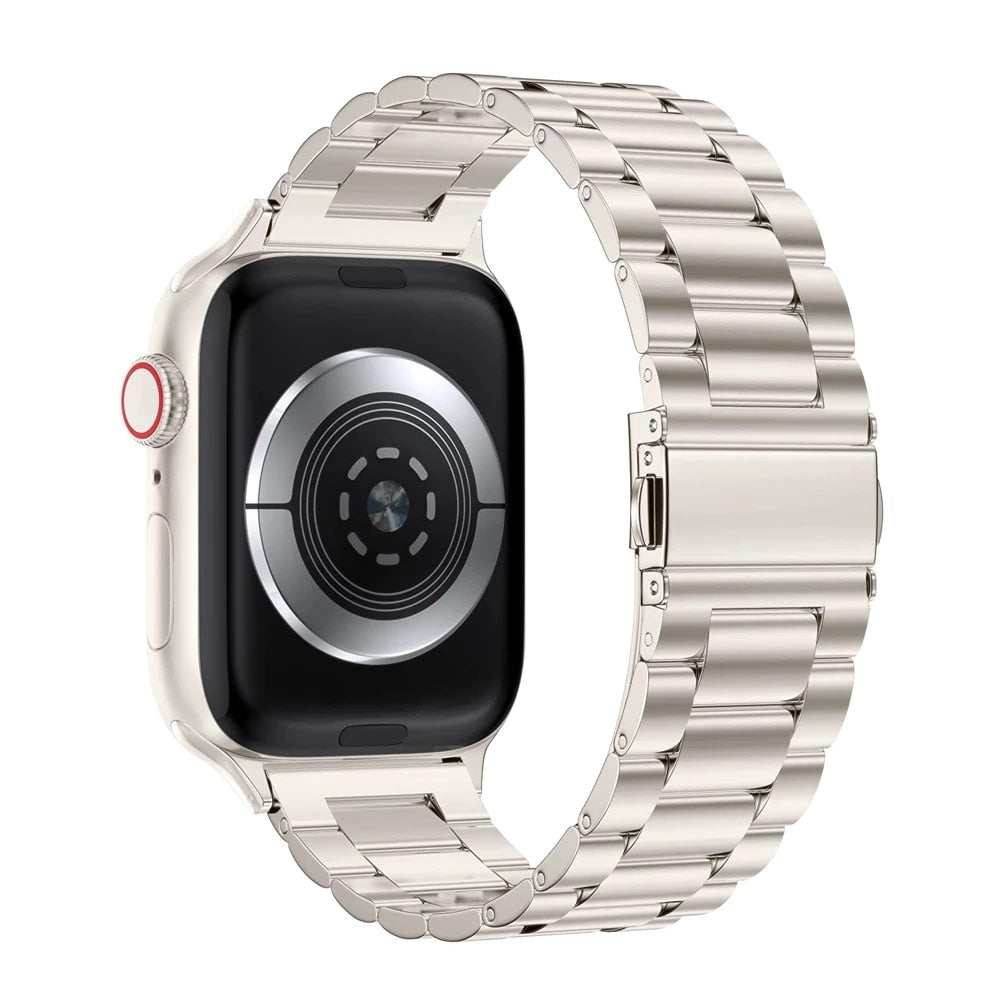 3 Link Stainless Steel Bracelet for Apple Watch - Titanium