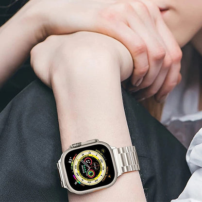 3 Link Stainless Steel Bracelet for Apple Watch - Gold