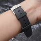 Curved Rubber Watch Strap for Swatch X Blancpain - Black