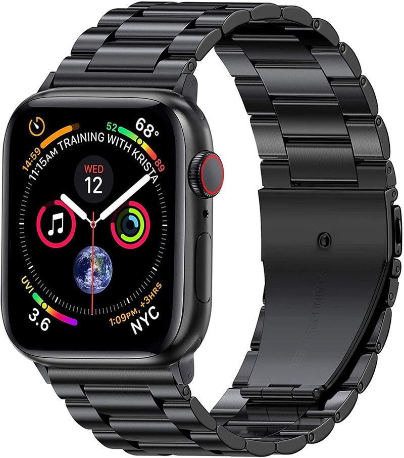 Link Stainless Steel Bracelet for Apple Watch Black
