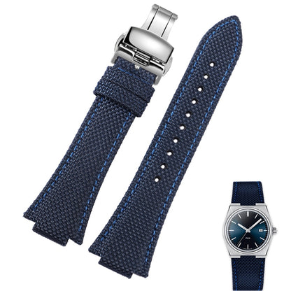 Canvas Strap For Tissot PRX (40mm) - Blue