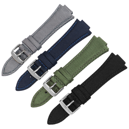 Canvas Strap For Tissot PRX (40mm) - Black