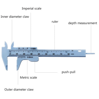 150mm Vernier Plastic Calipers Measure Tool