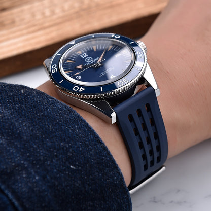 Premium Quick Release FKM Rubber Universal Watch Strap - Blue / 20mm / 22mm