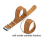 Suede Leather Single Piece Strap - Brown