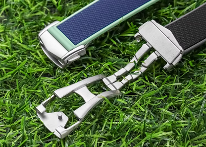 Curved End Rubber Folding Clasp Strap For Omega X Swatch MoonSwatch - Pink