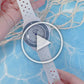 Textured Curved Rubber Watch Strap for Swatch X Blancpain - White