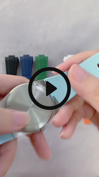 Rubber Strap For Tissot PRX (40/35mm) - Black