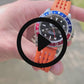 Premium Quick Release FKM Rubber Watch Strap - Orange