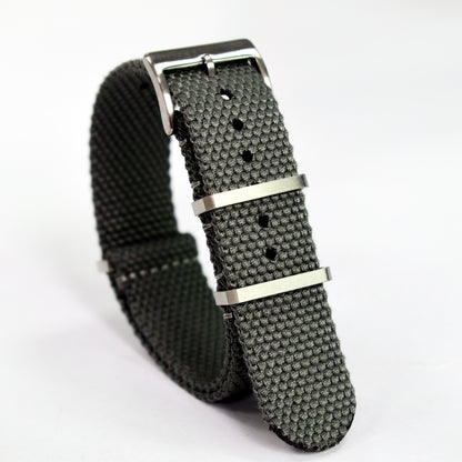 Canvas Weave Universal Nylon Strap - Gray / 20mm / 22mm