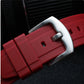 Straight End FKM Rubber Dive Strap- Red