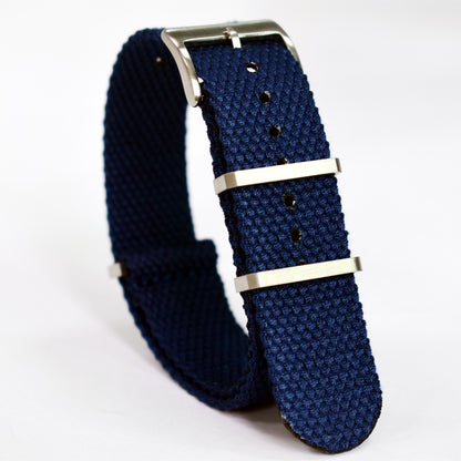 Canvas Weave Universal Nylon Strap - Blue / 20mm / 22mm