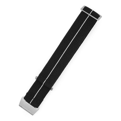 Paratrooper Universal Nylon Strap - Black white / 20mm / 22mm
