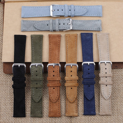 Premium Suede Universal Watch Strap - Tan / 18mm / 19mm / 20mm / 22mm