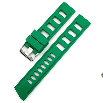 Silicone Flex Rubber Watch Strap - Green