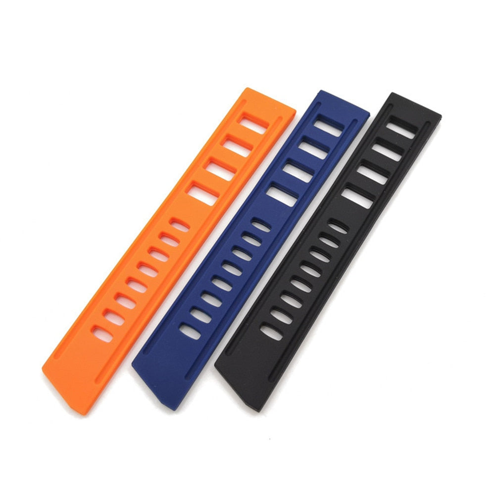 Silicone Flex Rubber Watch Strap - Orange