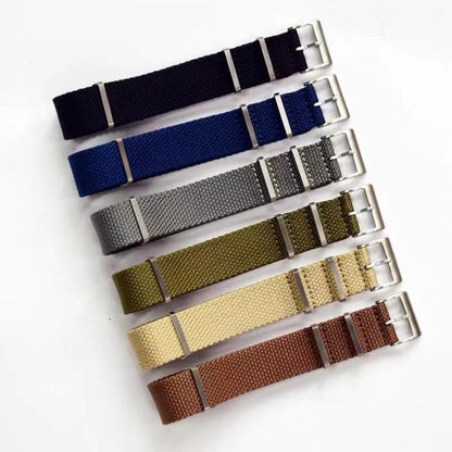 Canvas Weave Universal Nylon Strap - Brown / 20mm / 22mm