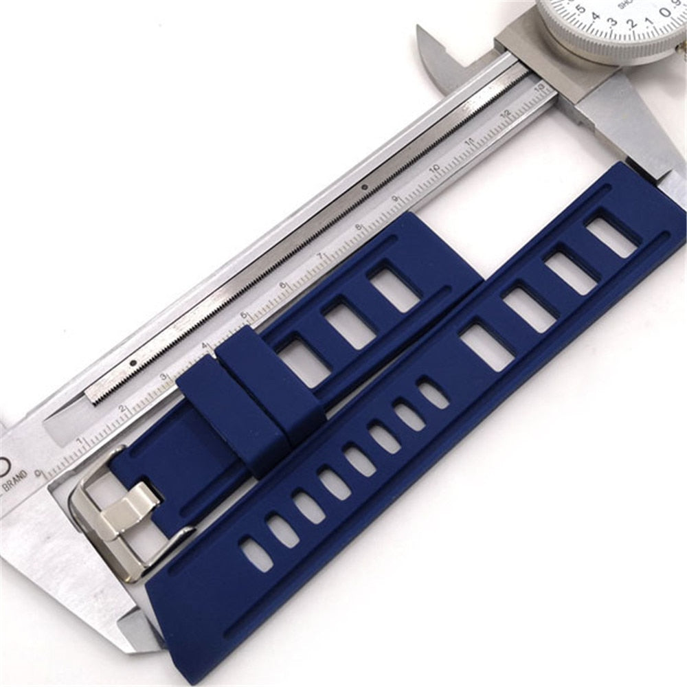 Silicone Flex Rubber Watch Strap - Grey