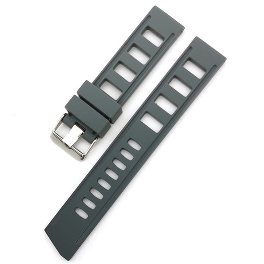 Silicone Flex Rubber Watch Strap - Grey