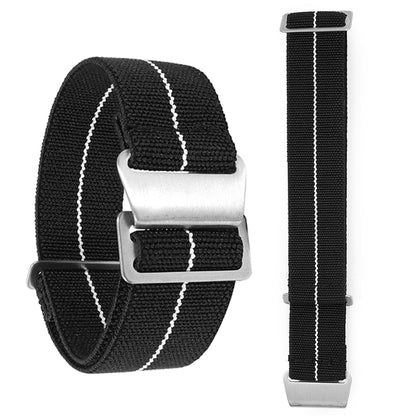 Paratrooper Nylon Strap - Black white