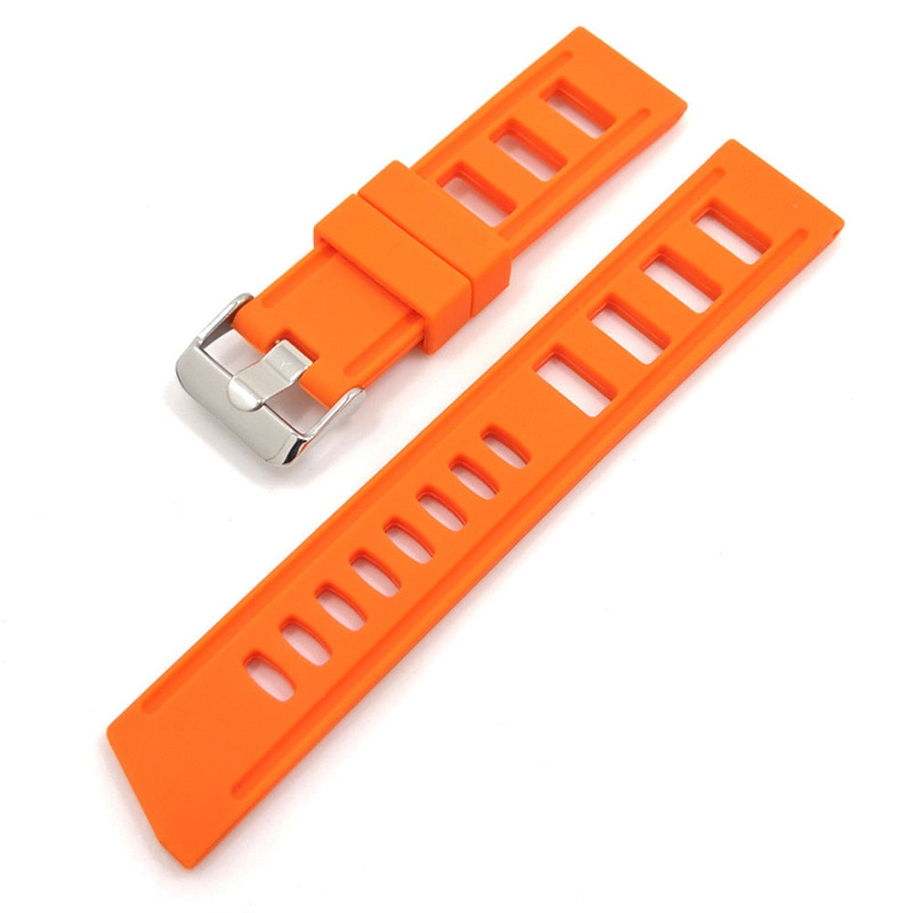 矽膠 Flex 橡膠錶帶 - 橙色