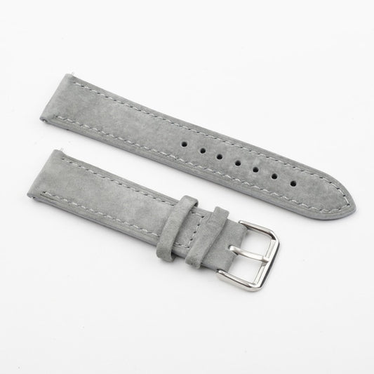 優質麂皮錶帶 - 灰色