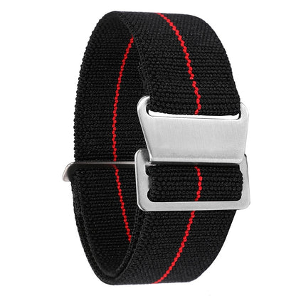 Paratrooper Universal Nylon Strap - Black Red / 20mm / 22mm