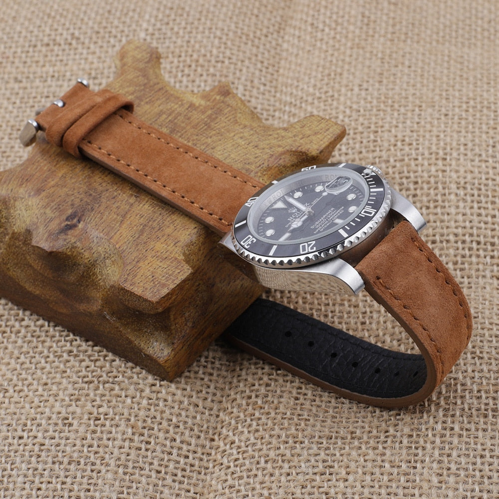 Premium Suede Strap - Brown