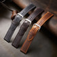 Genuine Leather Watch Strap - Gray