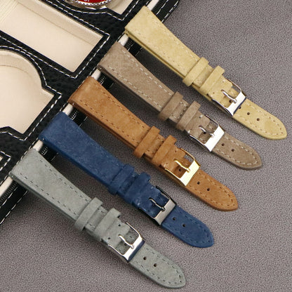 Classic Suede Universal Watch Strap - Dark Blue / 18mm / 20mm / 22mm