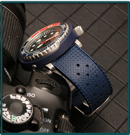 ट्रॉपिकल FKM रबर डाइव स्ट्रैप - नीला