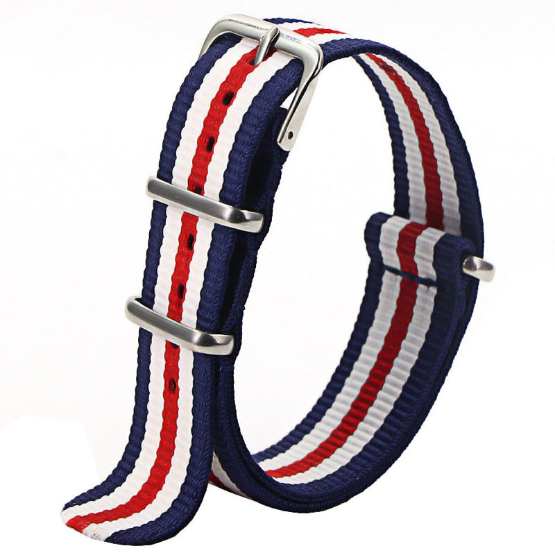 Basic Nylon Strap - Blue Red