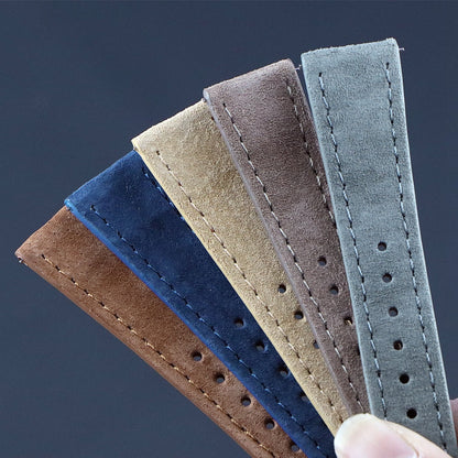 Classic Suede Universal Watch Strap - Dark Blue / 18mm / 20mm / 22mm