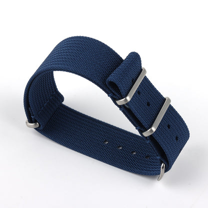 Ribbed Universal Nylon Strap - Blue / 18mm / 20mm / 22mm
