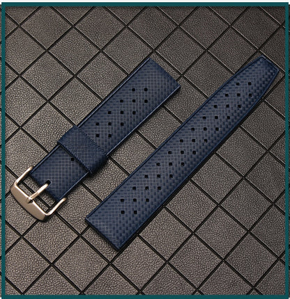 Tropical FKM Universal Rubber Dive Strap - Orange / 20mm / 22mm