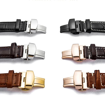 Butterfly Deployment Universal Watch Clasp - Silver / 16mm / 18mm / 20mm / 22mm / 24mm