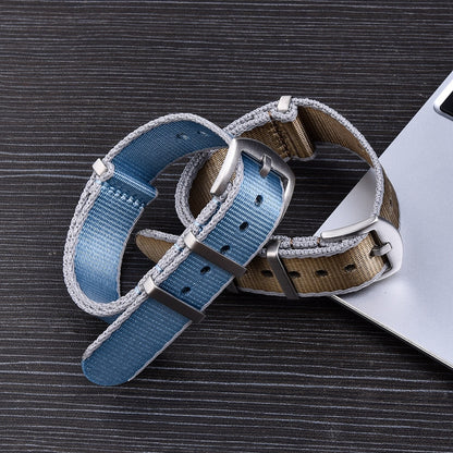 Seatbelt Universal Nylon Strap - Black Red / 18mm / 20mm / 22mm