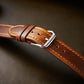 Genuine Leather Watch Strap - Red Brown